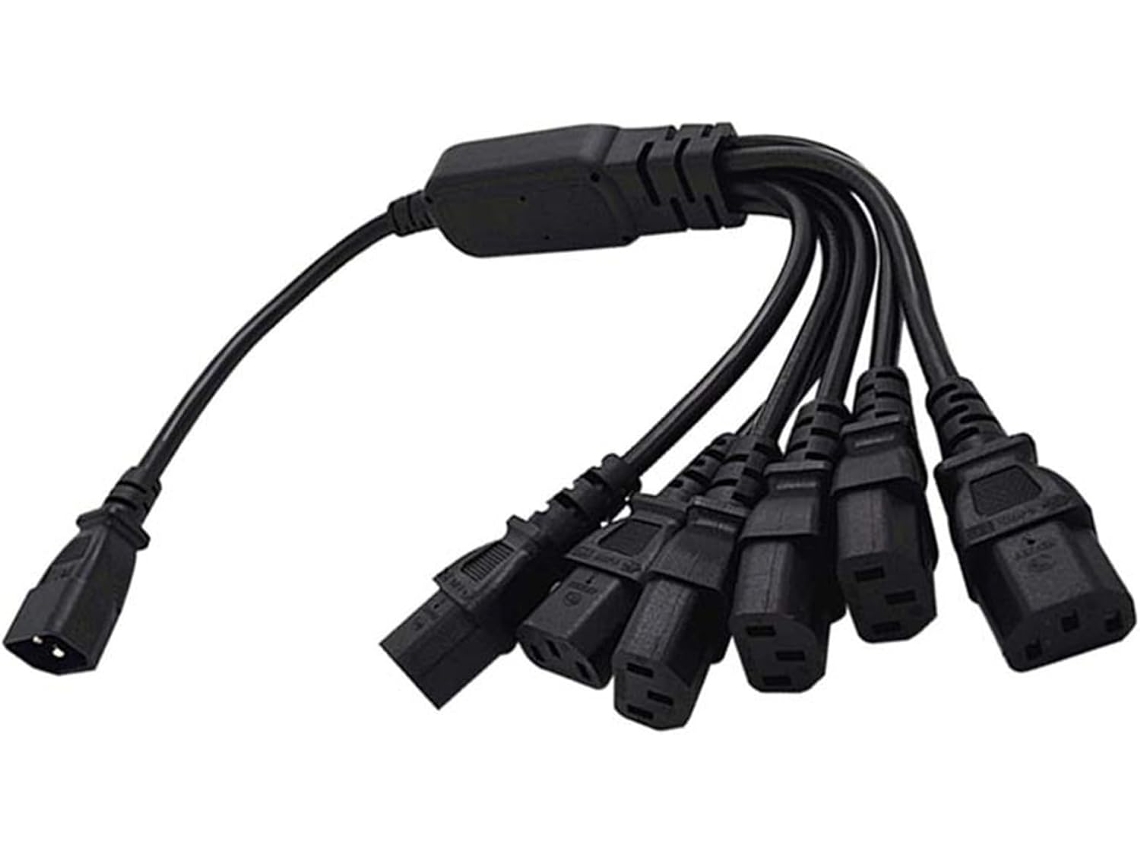 Conectividad Perfecta: Cable De Alimentación Iec320 C14 Macho A 6 X C13 Hembra, 2500 W