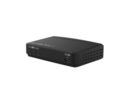 i-CAN T860 decodificador 1 sintonizador(es) Alámbrico Negro