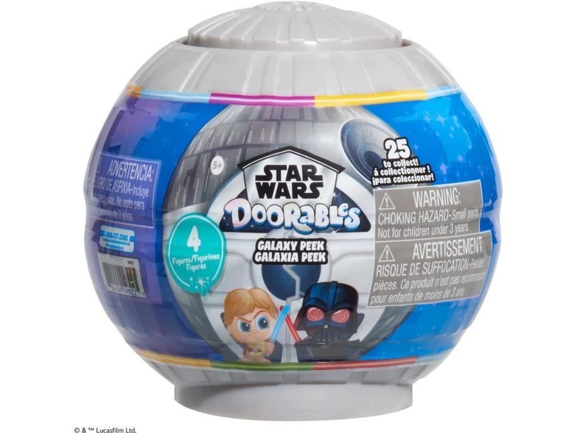 Figuras coleccionables - STAR WARS - Cápsula Galaxy Peek - 4 figuras, 4 cm, 25 para coleccionar