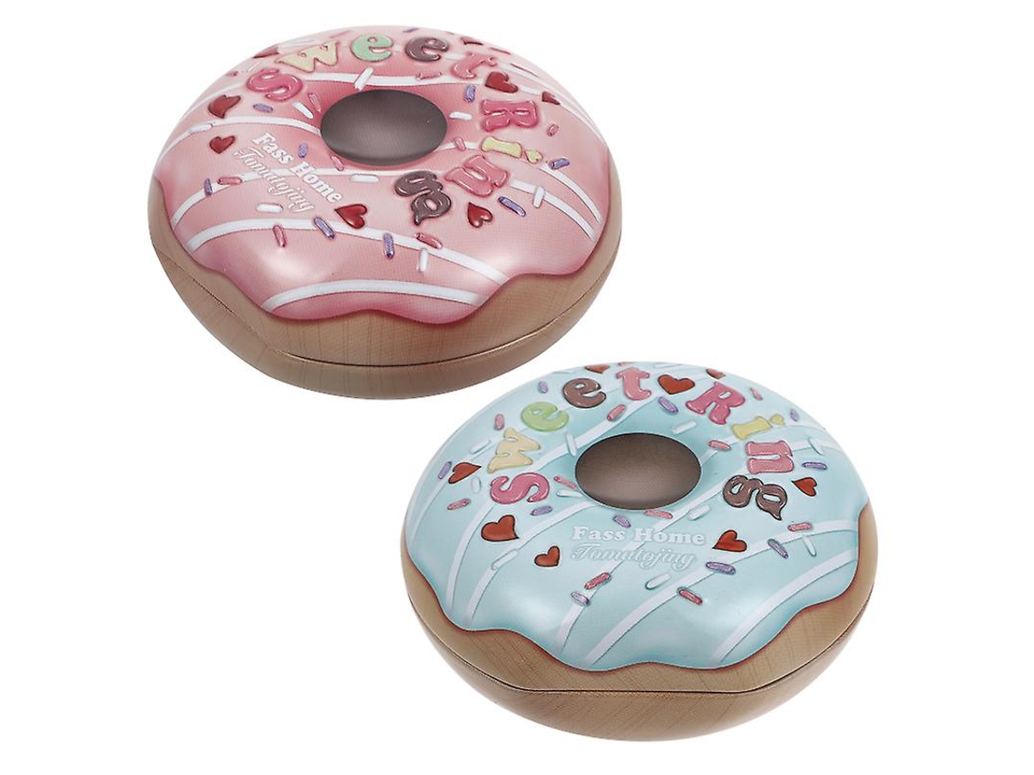 2 Piezas Caja De Dulces Con Forma De Donut