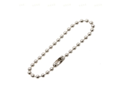 Pack de 10 cadenas de cuentas para llaveros, manualidades y más. Plata 12 cm