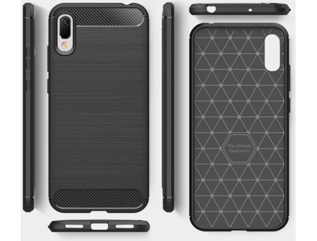 Carcasa Huawei Y6 Pro (2019) Multi4you Gel TPU Carbono Negro