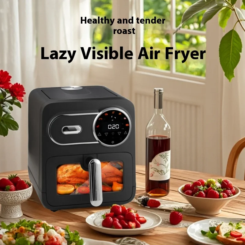 Horno Freidora De Aire Con Pantalla Táctil Lcd Y Menú Inteligente (negro)