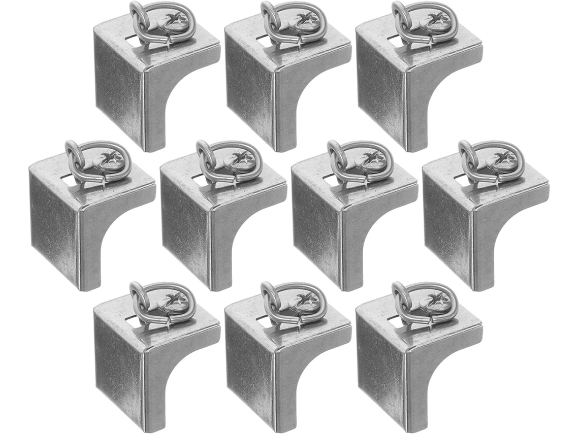 Tampas De Extremidade Para Trilho De Cortina, 10 Peças, Aço Inoxidável, Fixação Segura, Acessórios P