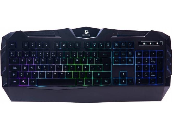 Teclado Gaming COOLBOX DeepGaming ColorKey (Membrana - Español - Negro)