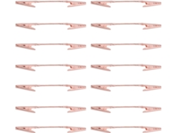 Juego De 15 Pinzas De Cocodrilo Dobles De Metal Oro Rosa, Pinzas De Doble Cara 10