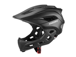 (48-54 Cm, Negro) Casco De Bicicleta Infantil Con Mentonera Desmontable, Adecuado Para Niños De 3 A 8 Años.