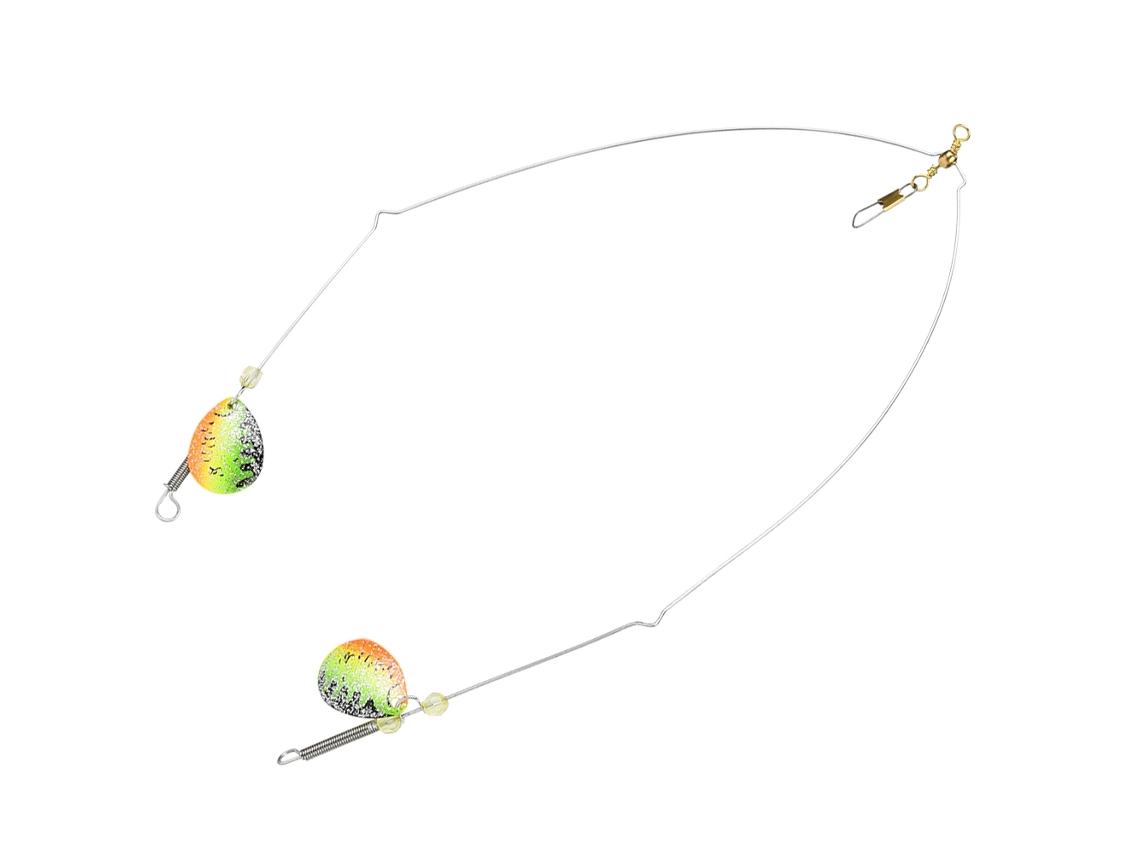 Soporte De Equilibrio De Alambre De Acero Inoxidable Con Pivote Y Lentejuelas Para Pesca Marina (amarillo Verdoso)
