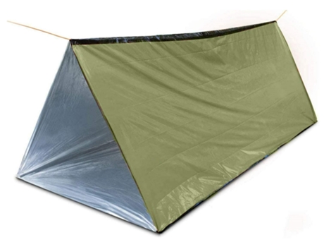 Tienda de campaña de refugio de supervivencia de emergencia, refugio térmico Mylar impermeable para 2 personas de 59 x 98,4 pulgadas para senderism...