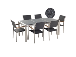 Conjunto de jardín 17421 (Gris - Acero Inoxidable -90x180x88 cm)