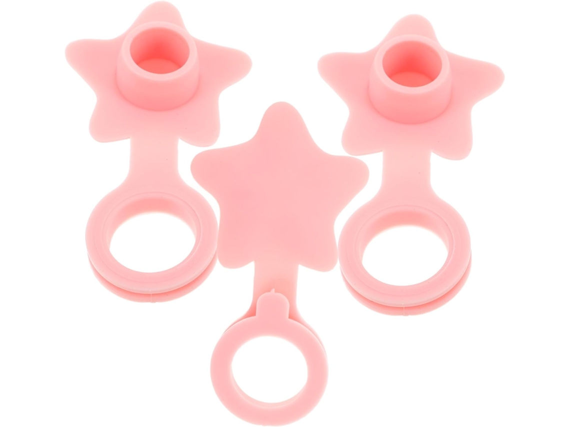 Juego de 3 tapones de drenaje de silicona planos, a prueba de fugas, con diseño de estrella para Slowmoose