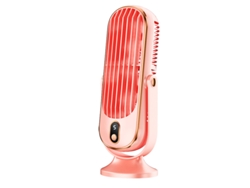 Ventilador De Mesa Chrui Doble Con Batería Recargablerosa