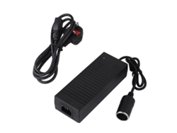 Adaptador De Corriente Para Encendedor De Cigarrillos (12v12a 140w, Enchufe Uk Entrada 100-240v)