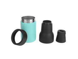 Aislador Doble De Acero Inoxidable Para Botellas De Cerveza Con Aislamiento Al Vacío, Base Antideslizante Y Abridor De Botellas.