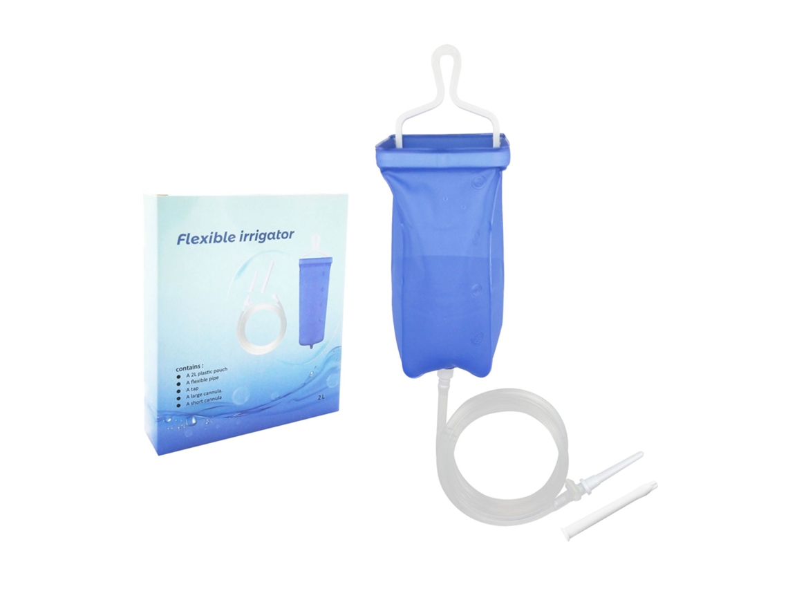 Kit de enema de viaje Siurn, bolsa de enema reutilizable de 2 l