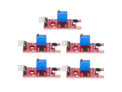 5 unidades de módulo sensor de sonido KY-038, amplificador de micrófono IC pequeño de 3,3 V/5 V y 20 dB