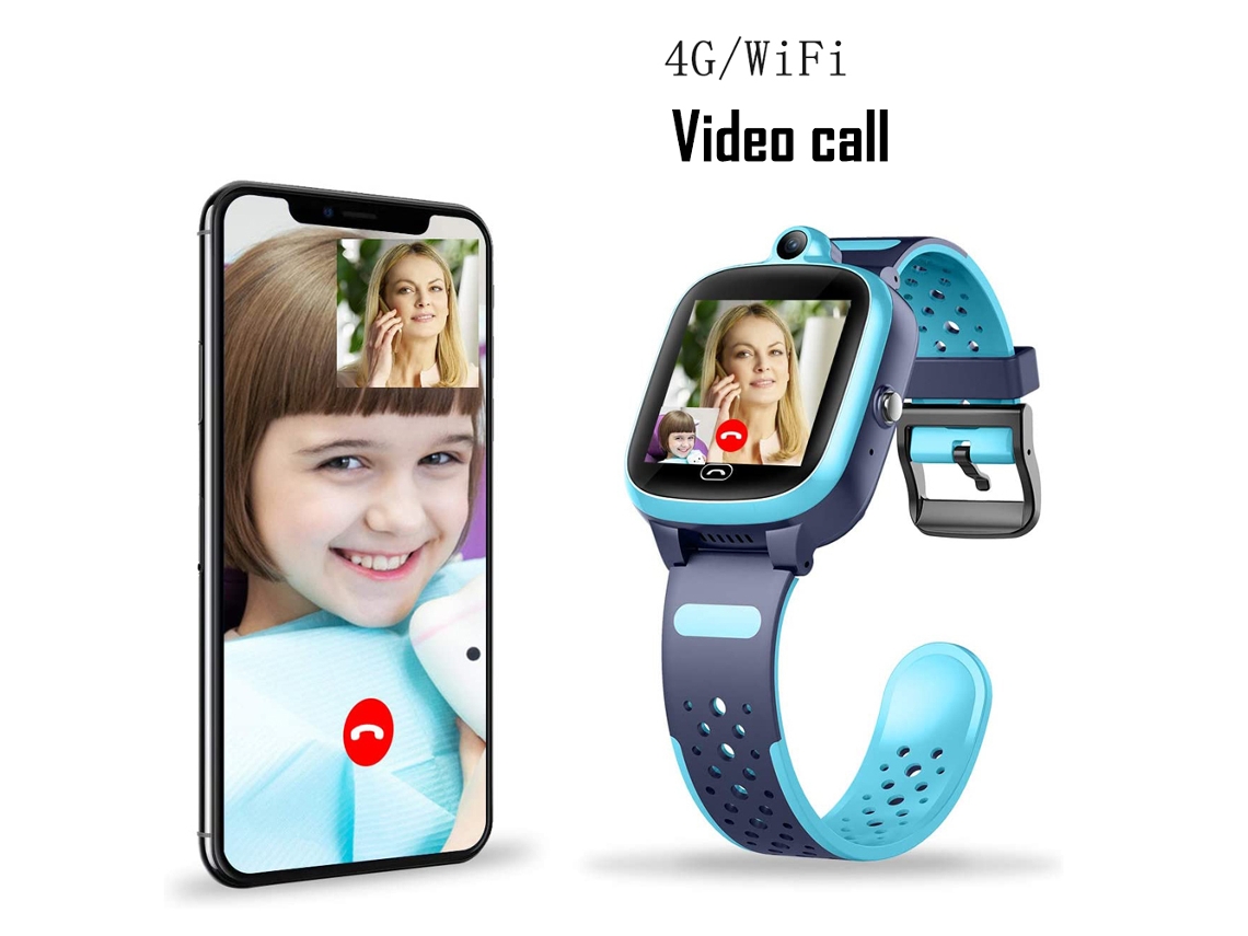 Reloj ELKUAIE inteligente con rastreador GPS 4G para niños