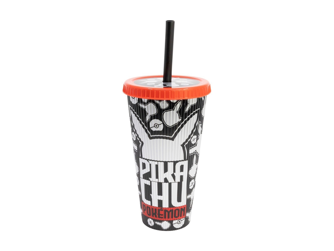 Vaso metálico Pokemon Relieve Meltdown con pajita, 790 ml, 31608