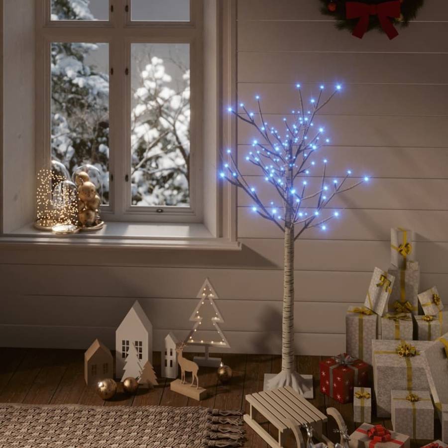 Árbol de Navidad VIDAXL con 120 LEDs (Blanco - 120 cm)