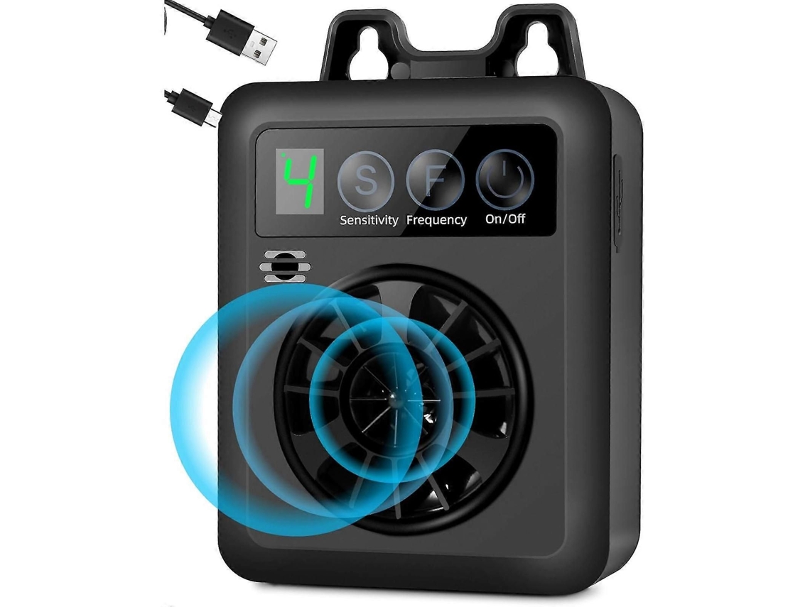 Dispositivo ultrasónico recargable antiladridos para el adiestramiento canino, compatible con casi todas las razas, color negro. Szrh A f GOKOCO