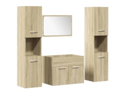 Conjunto 4 De Muebles De Baño VIDAXL Marrón Madera contrachapada(60 x 38.5 x 46 cm )
