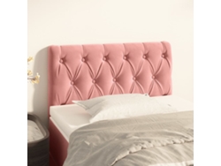 Cabecero de terciopelo 80x7x78/88 cm Rosa