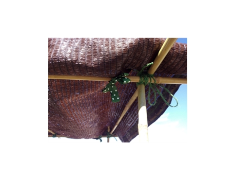 Malla de sombreo Marron - Rollo 100m 1,5 m. de ancho