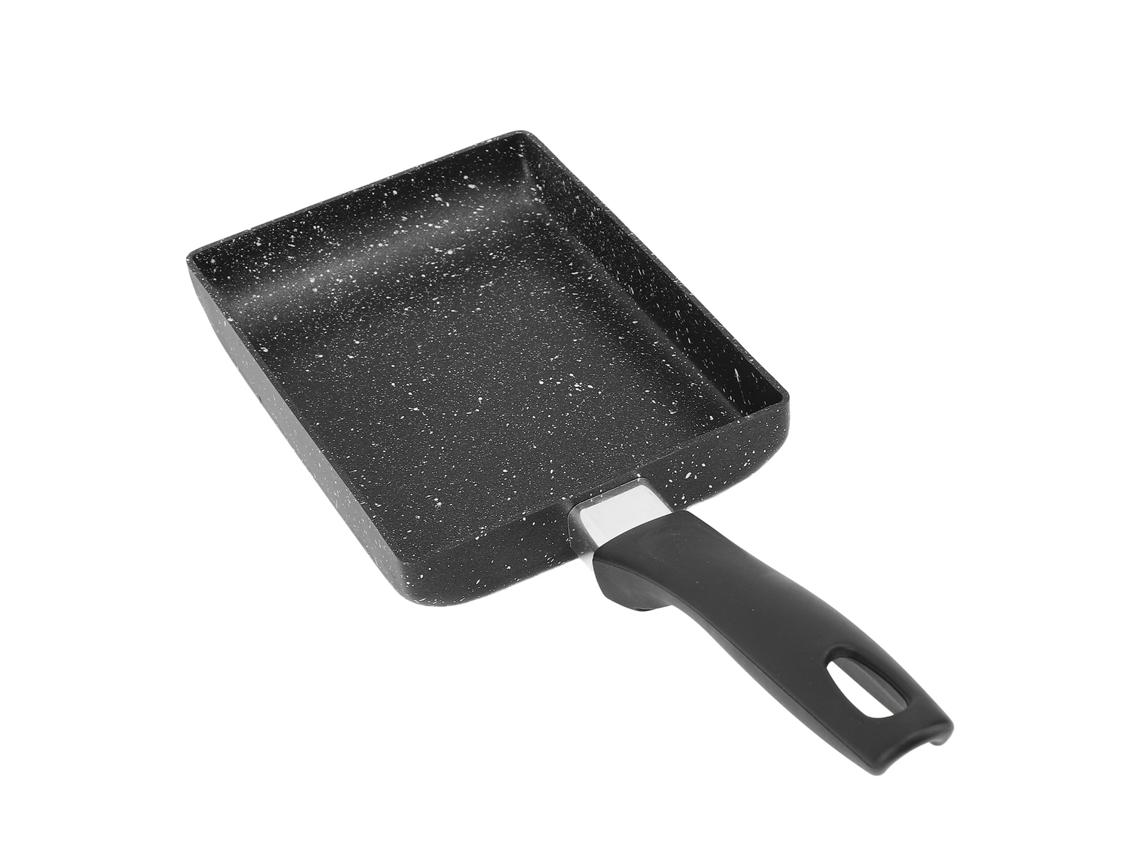 Sartén Rectangular Antiadherente Con Mango Para Tamagoyaki (huevo, Carne, Pescado) 13,5 X 18,5 Cm