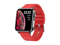 Reloj inteligente Bluetooth Loaniy E86 de 1,7 pulgadas con monitor de frecuencia cardíaca, color rojo Ly Ebike