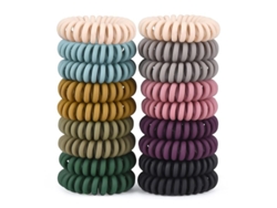 Gomas Para El Cabello, Paquete De 18 Unidades, Sin Marca, Gomas Elásticas En Espiral Para Mujeres Y Niños.