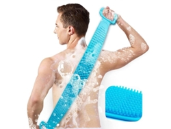 2026-escobilla De Espalda De Silicona Para Ducha Larga 76cm Exfoliante Doble Lado Cepillo Corporal Con Mango Antideslizante