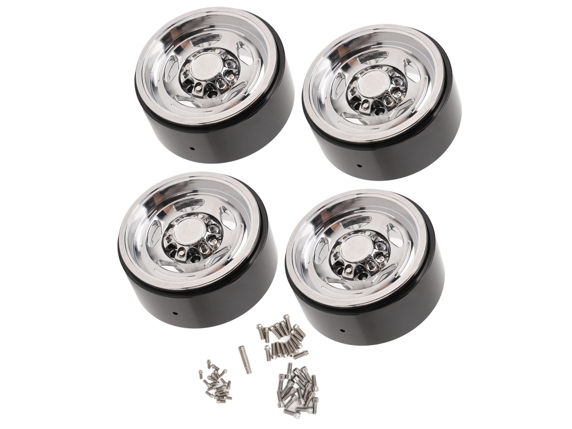 Ymsl Ruedas De Aleación Para Coche Rc 1/10, Aros De 1.9 Pulgadas, Accesorios De Repuesto Electroplados Para Vehículos Rc Hxl