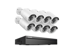 Sistema de videovigilancia Sannce de 8 MP con cámaras IP PoE I91FQ08 (I91FQ08)