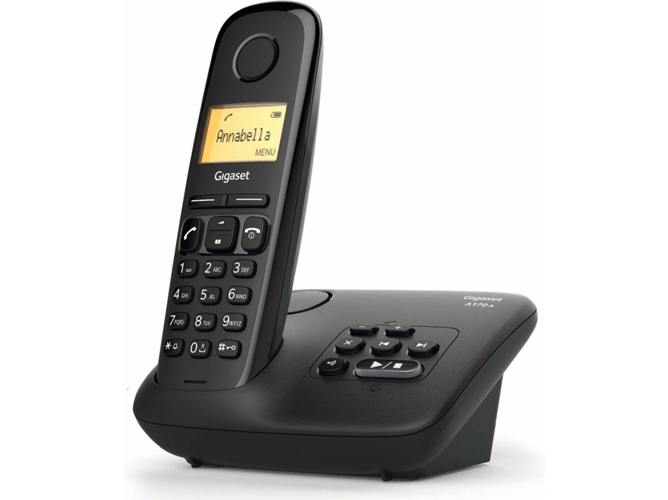 Teléfono fijo Sin Cable GIGASET AL170A negro