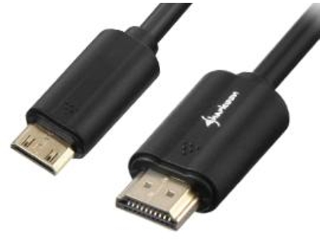 Cable HDMI SHARKOON Tipo A Estándar HDMI Tipo C Mini Negro