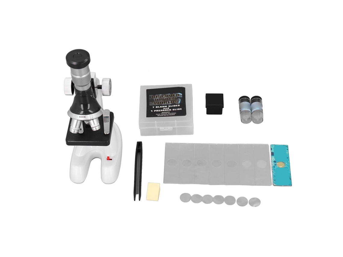 Kit De Microscopio Científico Infantil Con Aumento De 1200x Para La Educación Y La Exploración Científica.