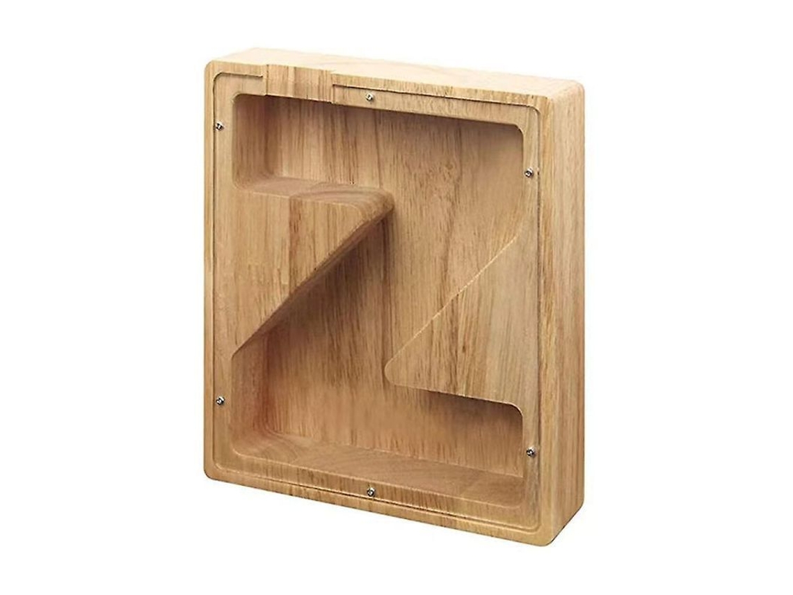 2026-banco De Monedas De Letra De Madera Jls Para Guardar Cambios 19x21x3.6cm 280g Z