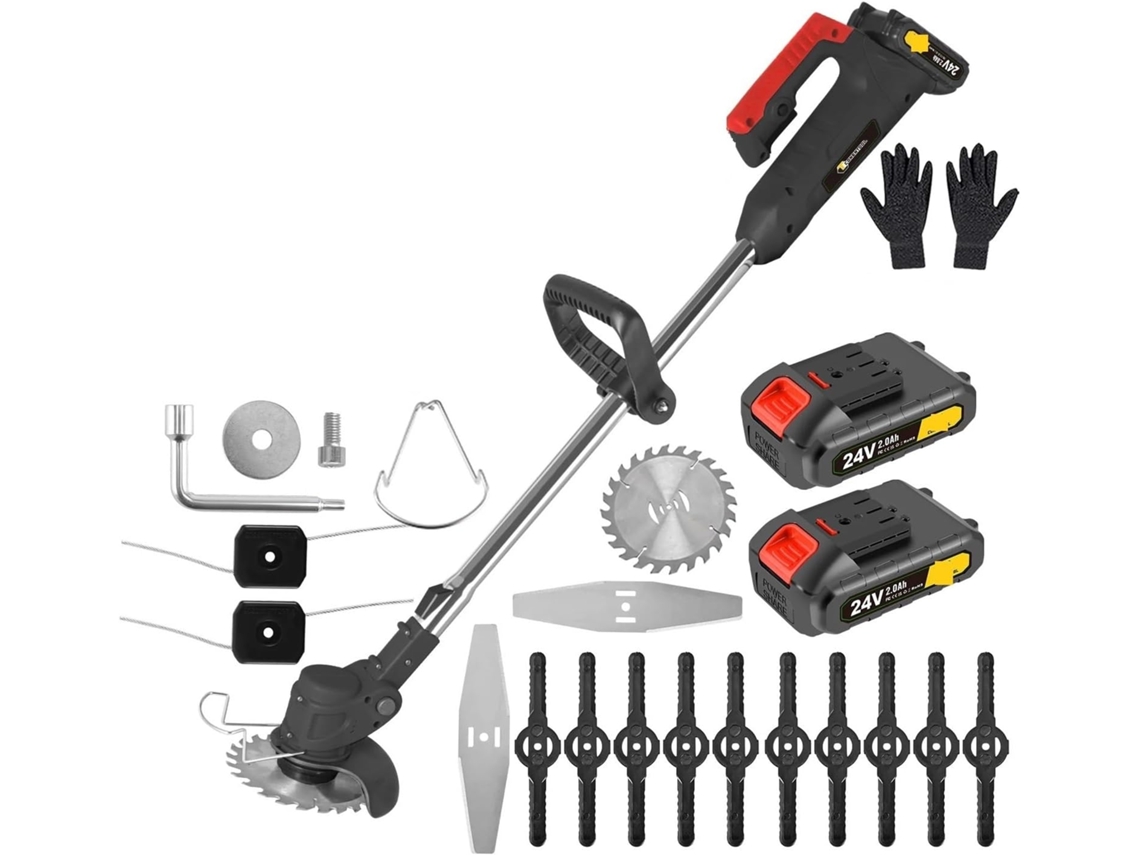 Kit De Coupe-bordures Sans Fil À Lame Metallique Para Peloses Électriques Et Jardin Lames Amovibles