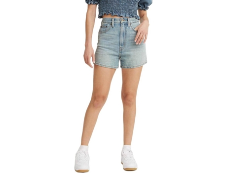 Pantalones Cortos LEVIS High Loose Algodón Mujer (24 - Azul)