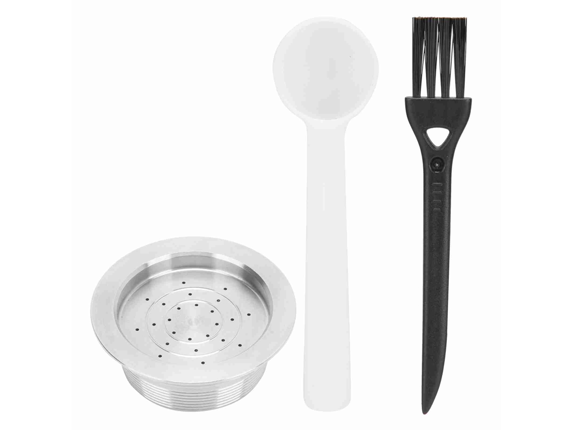 Kit de cuchara y cepillo para cápsulas de café reutilizables para máquina Lavazza Mio
