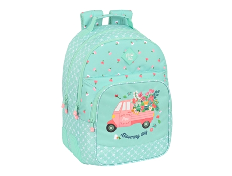 Mochila de La Escuela Glow Lab Pepa Verde 32 x 42 x 15 cm