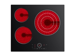 Placa De Vitrocerámica 3 Zonas 5700w 59cm Touch Control 9 Niveles Cdver573 Cdv
