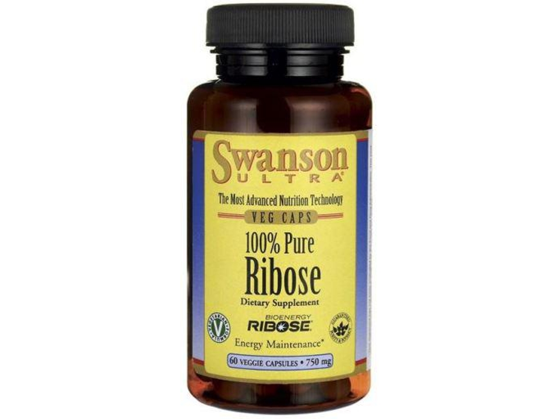 Complemento Alimentar SWANSON Swanson Ribose 750 Mg 100% Pure 60 Cápsula 80 Gr