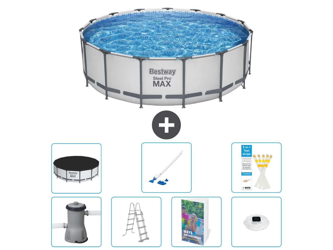 Bestway Piscina Bestway Steel Pro Max Redonda - 488x122 Cm - 8-peças S552