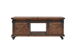 Maison Exclusive - Mesa De Centro De Madera Maciza De Abeto Marrón 91x51x38 Cm