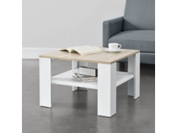 Mesa de Centro [EN.CASA] Aachen  (Blanco - MDF - 60 x 60 x 40 cm)