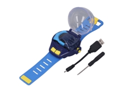 Mini Coche De Juguete Con Control Remoto, Reloj De 2,4 Ghz, Carga Usb, Carreras Para Niños Y Niñas, Azul.