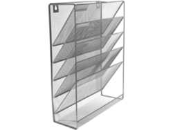 Organizador De Archivos De Hierro Resistente De 5 Niveles Para Montaje En Pared, Soporte Para Documentos De Pared