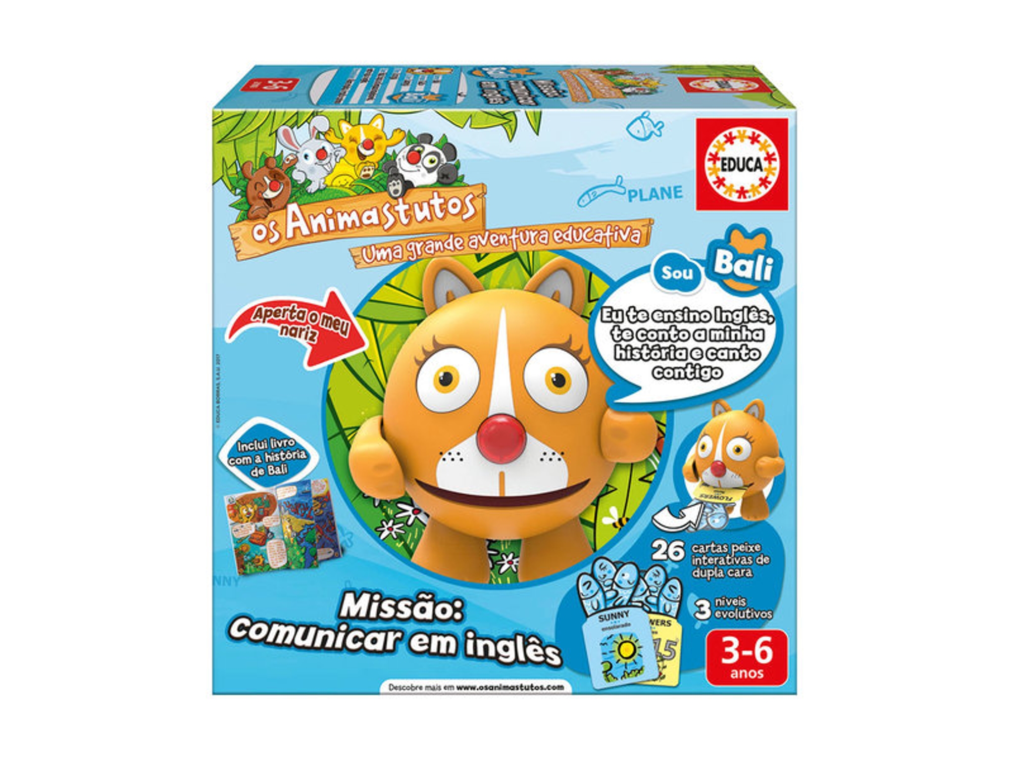 Juego EDUCA BORRAS Animastuto BALI La Gatita Inglés