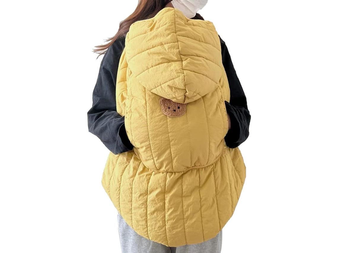 Manta Carrito A Prueba De Viento Chrui Invierno Ajustable 80x70cm (amarillo)